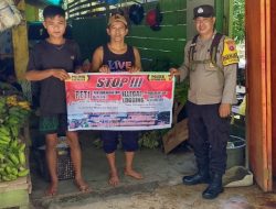 SAMBANGI WARGA PERSONIL POLSEK KATINGAN HILIR SOSIALISASI LARANGAN PETI DAN ILLEGAL LOGGING * 