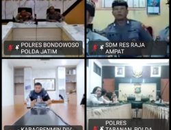 Tingkatkan Iman dan Taqwa Personel Polsek Marikit, Polres Katingan Mengikuti Bimbingan Rohani (Binroh) secara Zoom Meeting online pembinaan Rohani