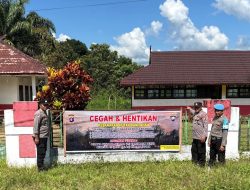 Satuan Binmas Sosialisasikan Larangan Pembakaran Hutan dan Lahan (Karhutla) Dalam Ops Bina Karuna Telabang 2025