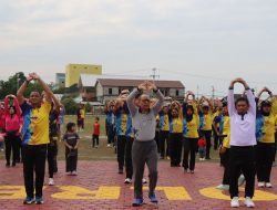 Semarak Olahraga Bersama Meriahkan HUT Bhayangkara ke-79 di Polres Katingan