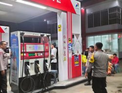 Datangi SPBU Tangkiling, Polsek Bukit Batu Imbau Warga Waspadai Aksi Premanisme