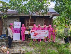 Bansos Hari Bhayangkara ke-79 Polsek Sabangau Hadir di Kereng Bangkirai