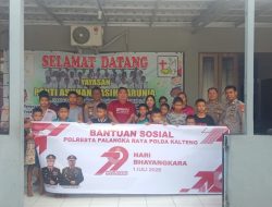 Peduli Sesama, Polresta Palangka Raya Gelar Bakti Sosial di Dua Panti Asuhan
