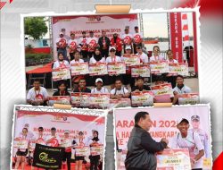 *Bhayangkara Run 2025 Polres Kotim, Masyarakat penuhi Icon Jelawat Sampit.*