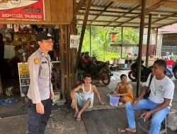 Piket Polsek Lamandau Sosialisasikan Penanggulangan Premanisme Berkedok Ormas