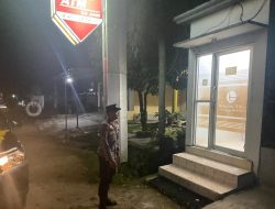 Piket Polsek Patroli dimalam hari ke Perbankan Atm
