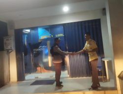 Polsek Bulik Patroli Sambangi Satpam Bank Mandiri