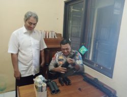 Serah Terima Piket, Personel Polsek Sabangau Kembali Periksa Inventaris Dinas