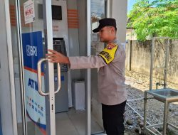 Piket Polsek Patroli dimalam hari ke Perbankan Atm