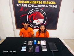 Polres Kobar Ciduk Pasutri Muda Pengedar Narkotika